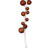 Vickerman N222888 - 10 ft Copper Ornament Garland - Unlit