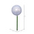 Vickerman N222907PV - 3 inch Ball, 18 inch Stick Silver Pearl Christmas Ornament Pick - 12 Pack