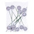 Vickerman N222907PV - 3 inch Ball, 18 inch Stick Silver Pearl Christmas Ornament Pick - 12 Pack