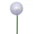 Vickerman N222907PV - 3 inch Ball, 18 inch Stick Silver Pearl Christmas Ornament Pick - 12 Pack