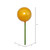 Vickerman N222908PV - 3 inch Ball, 18 inch Stick Gold Pearl Christmas Ornament Pick - 12 Pack