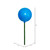 Vickerman N222912PV - 3 inch Ball, 18 inch Stick Multi Pearl Christmas Ornament Pick - 12 Pack