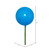 Vickerman N223112PV 4" x 18" Turquoise Pearl Ball Stick 6/Bg