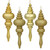 Vickerman N500208 7" Gold Finial 4 Finish Asst 8/Bx