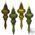 Vickerman N500214 7" Olive Finial 4 Finish Asst 8/Bx