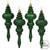Vickerman N500224 7" Emerald Finial 4 Finish Asst 8/Bx
