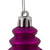  Vickerman N500270 7" Fuchsia Finial 4 Finish Asst 8/Bx 