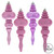 Vickerman N500279 7" Pink Finial 4 Finish Asst 8/Bx
