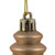 Vickerman N500280 - 7 inch Cafe Latte 4-Finish Finial Christmas Ornament - 8 Pack