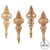 Vickerman N500280 7" CafÃƒÆ’Ã†â€™Ãƒâ€šÃ‚Â© Latte Finial 4 Finish Asst 8/Bx