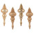 Vickerman N500280 7" CafÃƒÆ’Ã†â€™Ãƒâ€šÃ‚Â© Latte Finial 4 Finish Asst 8/Bx