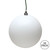 Vickerman N590611DMV - 2.4 inch White Matte Ball Outdoor Christmas Ornament - 24 Pack