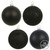Vickerman N590617 2.4" Black 4 Finish Orn Asst 24/Box