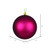 Vickerman N590621DMV - 2.4 inch Berry Red Ball Christmas Ornament - 24 Pack