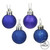 Vickerman N590622 2.4" Cobalt BL 4 Finish Ball Asst 24/Bx