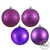 Vickerman N590626 - 2.4 inch Plum 4-Finish Ball Christmas Ornament - 24 Pack
