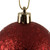 Vickerman N590660 - 2.4 inch Red & White Glitter Ball Christmas Ornament - 24 Pack