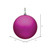 Vickerman N590670DMV - 2.4 inch Fuchsia Matte Ball Outdoor Christmas Ornament - 24 Pack