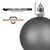  Vickerman N590676DG 2.4" Mocha Glitter Ball 24/Bag 