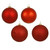 Vickerman N590703 - 2.75 inch Red 4-Finish Ball Christmas Ornament - 20 Pack