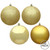 Vickerman N590708 - 2.75 inch Gold 4-Finish Ball Christmas Ornament - 20 Pack