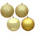 Vickerman N590708 - 2.75 inch Gold 4-Finish Ball Christmas Ornament - 20 Pack