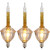 Vickerman V490775 Gold Glitter Bubble Light Replacement Bulbs