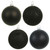 Vickerman N590717 2.75" Black 4 Finish Orn Asst 20/Box