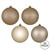Vickerman N590743 - 2.75 inch Oat 4-Finish Ball Christmas Ornament - 20 Pack