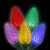  Vickerman X8GC920 16ft C9 25-LED Multi-Color Christmas Light String 