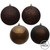 Vickerman N590775 2.75" Chocolate Ball 4 Finish Asst 20/Bx