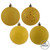 Vickerman N590778 - 2.75 inch Yellow Assorted Finish Ball Christmas Ornament - 20 Pack