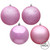 Vickerman N590779 - 2.75 inch Pink 4-Finish Ball Christmas Ornament - 20 Pack