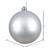  Vickerman N590807DMV 3" Silver Matte Ball UV Drilled 12/Bag 