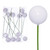 Vickerman N590811DPV - 3 inch White Pearl Ball Outdoor Christmas Ornament - 12 Pack