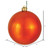 Vickerman N590818DSV - 3 inch Burnished Orange Shiny Ball Outdoor Christmas Ornament - 12 Pack