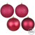 Vickerman N590821 3" Berry Red 4 Finish Orn Asst 16/Box