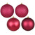 Vickerman N590821 3" Berry Red 4 Finish Orn Asst 16/Box