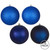 Vickerman N590831 - 3 inch Midnight Blue Assorted Finish Ball Christmas Ornament - 16 Pack