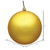 Vickerman N590837DMV - 3 inch Honey Gold Matte Ball Outdoor Christmas Ornament - 12 Pack