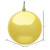 Vickerman N590837DSV - 3 inch Honey Gold Shiny Ball Outdoor Christmas Ornament - 12 Pack