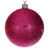 Vickerman N590859 - 3 inch Hot Pink 4-Finish Ball Christmas Ornament - 16 Pack