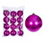  Vickerman N590859DCV 3" Hot Pink Candy Ball UV Drilled 12/Bag 
