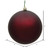 Vickerman N590865DMV - 3 inch Burgundy Matte Ball Outdoor Christmas Ornament - 12 Pack