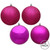 Vickerman N590870 - 3 inch Fuchsia 4-Finish Ball Christmas Ornament - 16 Pack