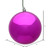 Vickerman N590870DSV - 3 inch Fuchsia Shiny Ball Outdoor Christmas Ornament - 12 Pack