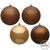Vickerman N590876 3" Mocha Ball 4 Finish Asst 16/Bx