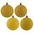  Vickerman N590878 3" Yellow Ball 4-Finish Asst 16/Bx 