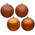 Vickerman N590888 - 3 inch Copper 4-Finish Ball Christmas Ornament - 16 Pack