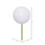 Vickerman N591011DPV 4" White Pearl Ball UV Drill 6/Bg